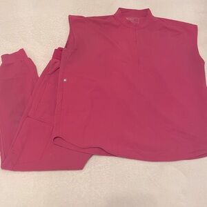 FIGS Pink Scrub Set